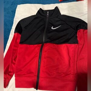 Nike Black Jacket with White Logo